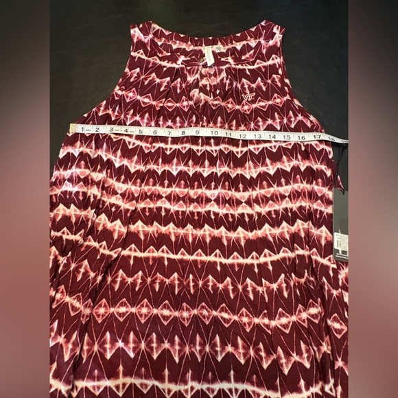 Paxton VT (Virginia Tech) Chic Sleeveless Mini Dress - Maroon and White NWT S - Picture 12 of 15